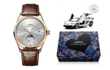 Rose Case White Dial Brown Leather Strap