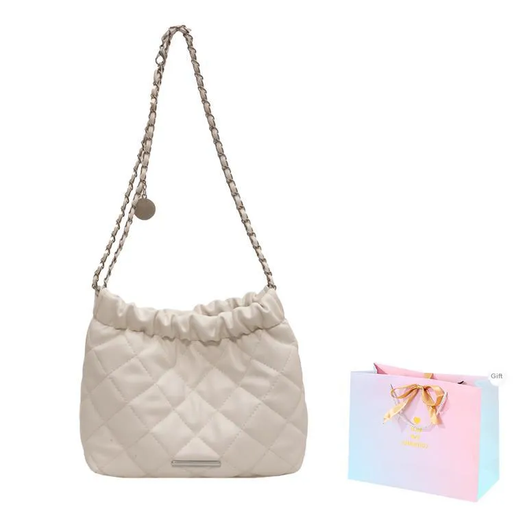 SUPERCUTE PU Tote Bag Shopping Bag Crossbody Bag Shoulder Bag Women's Silver/White/Black/Pink-6