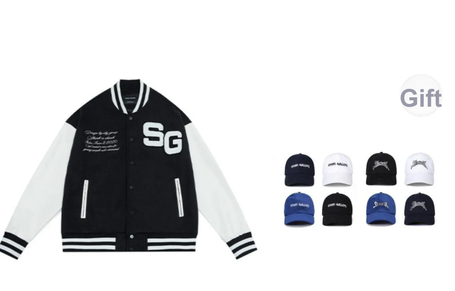 SKUNK GALLERY Baseball Jacket Unisex