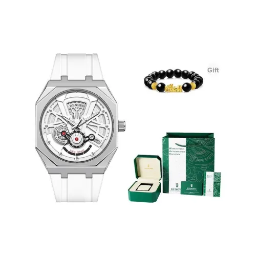 RENOVO Кварцевый механизм силиконовый ремешок часы унисекс разноцветный циферблат