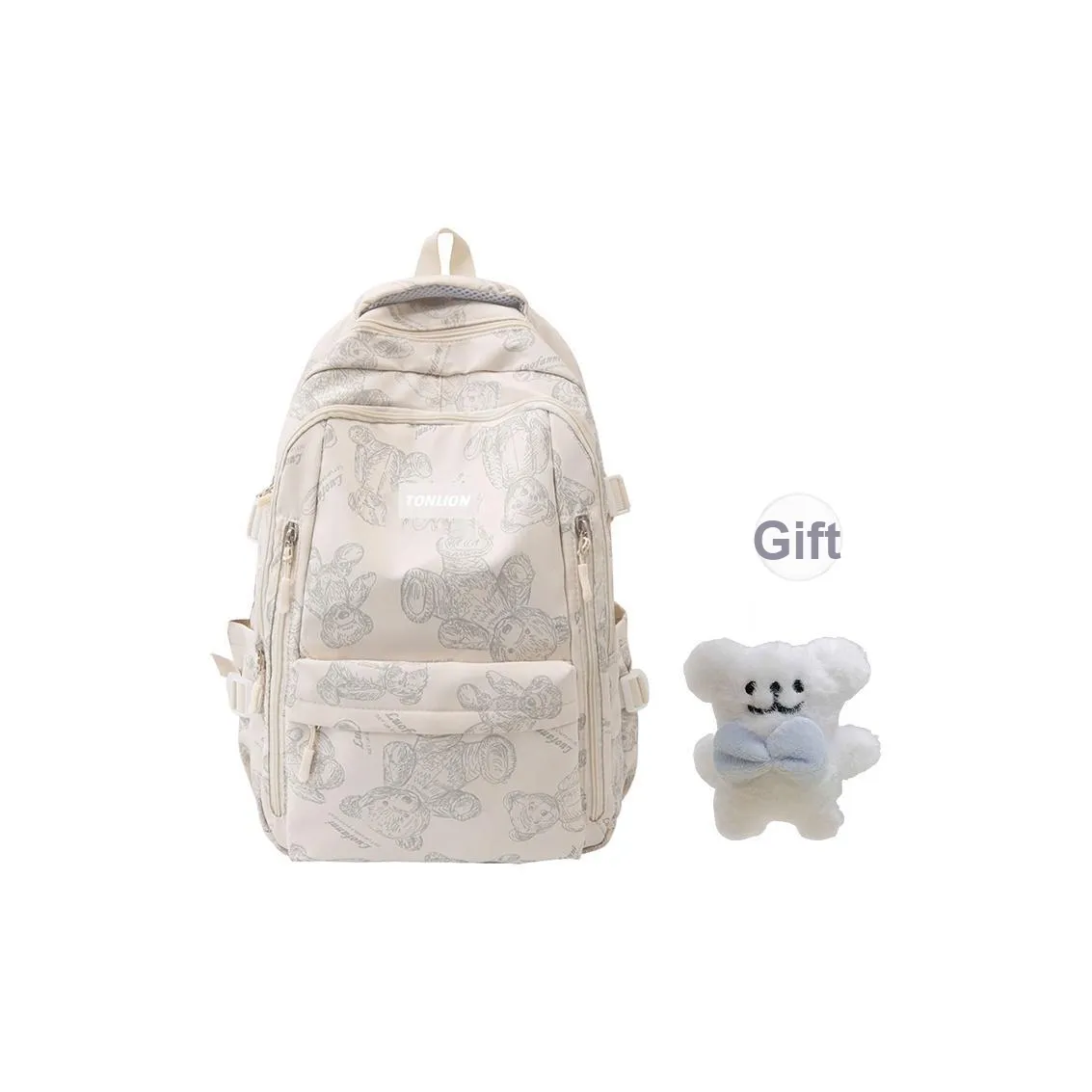 Tonlion Oxford Рюкзак Большой Унисекс Черный Белый Зеленый