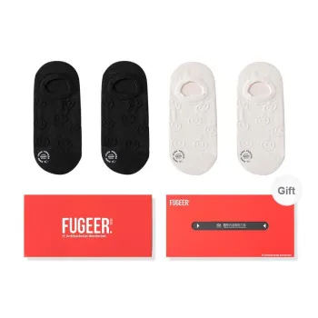 FUGEER No-Show Socks Women's Box 4-Pack