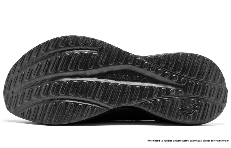 QIAODAN Shock Absorbers With Slip Resistant And Abrasion Resistant Properties Low Top Casual Running Shoes Men's Black-4