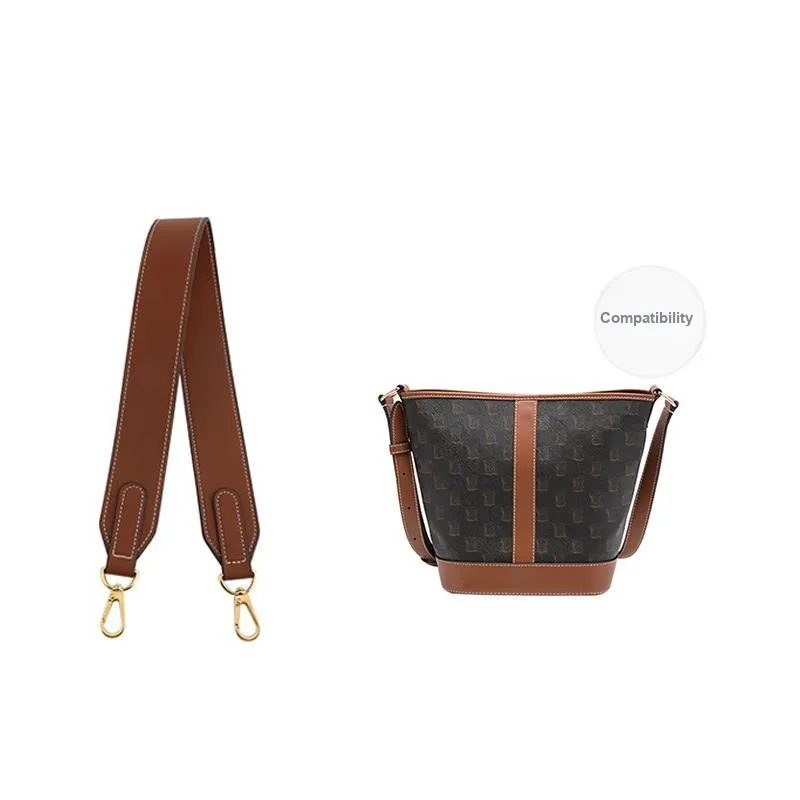 Ingenuity Handmade DuPont Paper Medium Bag Liner Super Light Water Resistant Storage Bag With Strap Women's Black/Brown-7