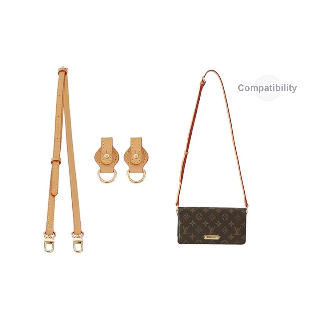 GUYI Cow Leather Bag Strap Women's Beeswax