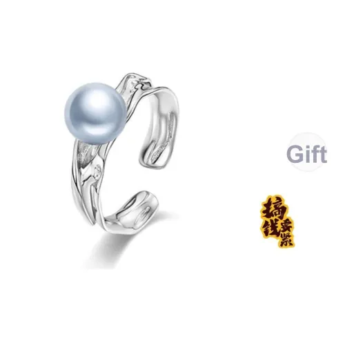 Luxury Beads Pearl Rings Women's