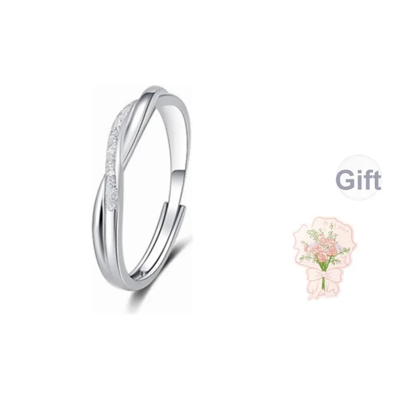 CHINA GOLD 999 Fine Silver Rings Unisex-2