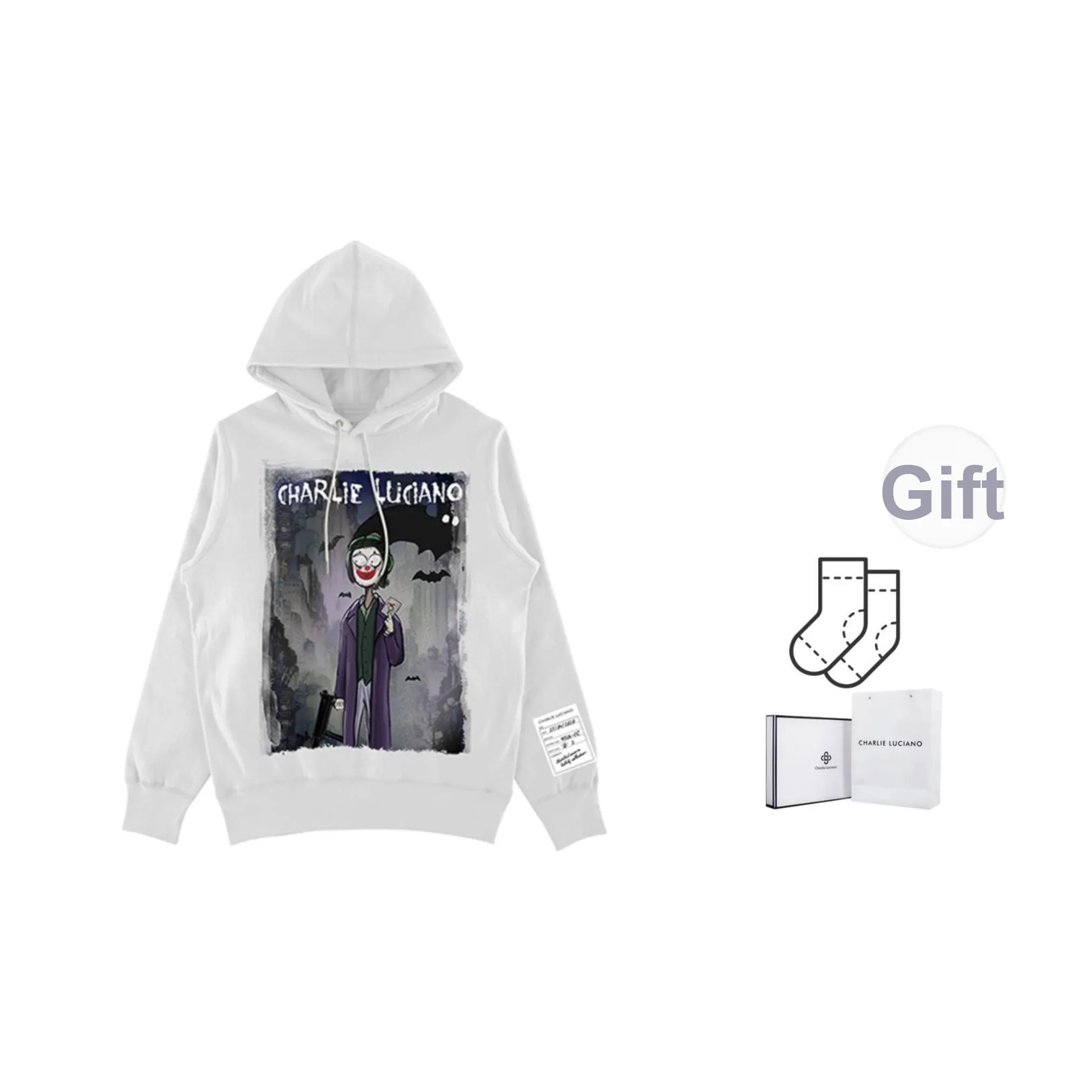 Charlie Luciano Свитшот Унисекс Белый