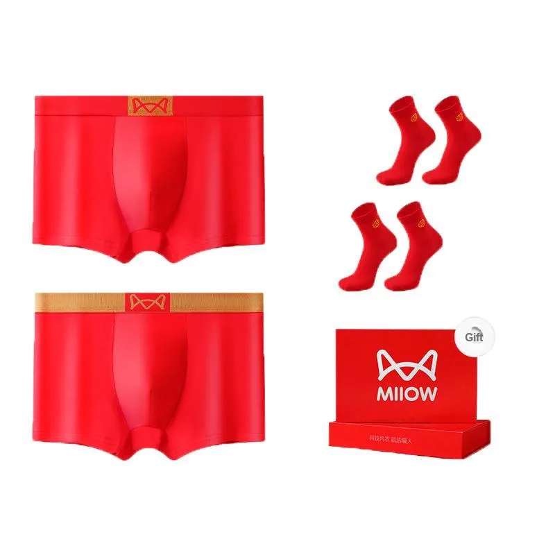 MIIOW Honmei Honmei Series Underpants Men's 2 Pack Red-10