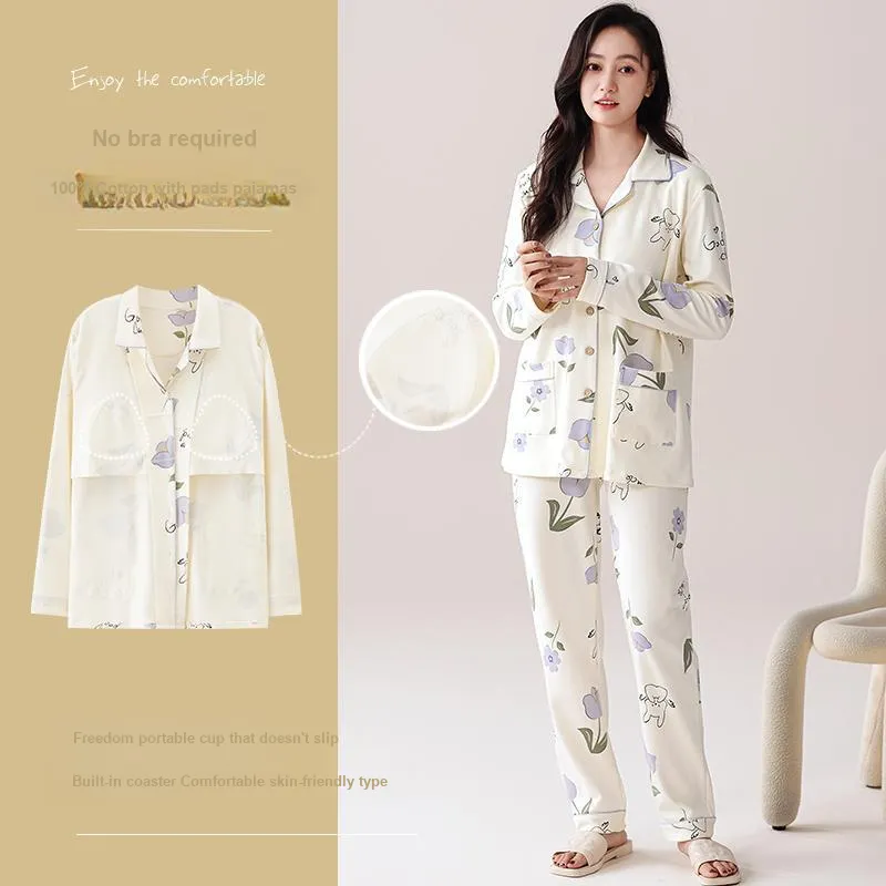 Pretty Lady Pajama Set Women's Ecru-1