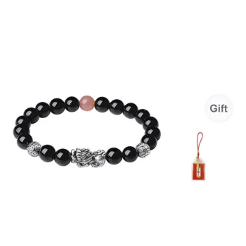 LUXLINE Obsidian Bracelets Unisex