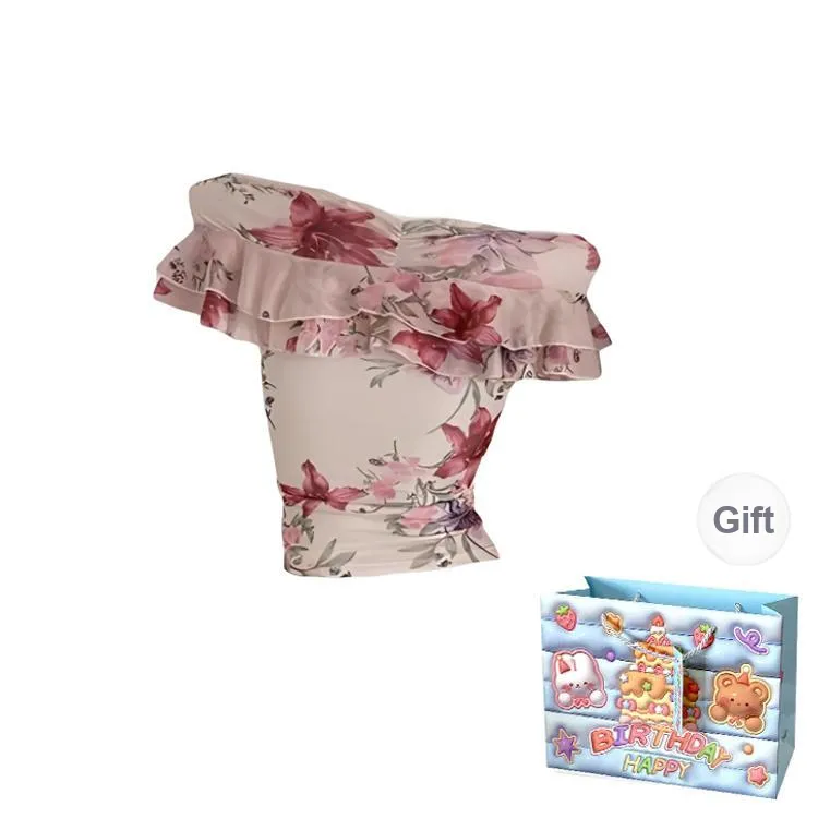 Gentle welcome T Shirts Women's Pink Shopping Bag-1