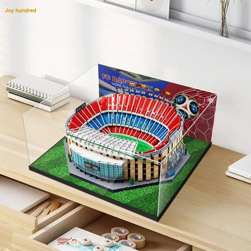 LIGHT YOUR BRICKS Lego 10284 Barcelona Nou Camp Display Case Football Field Compatibility Model Accessories-2