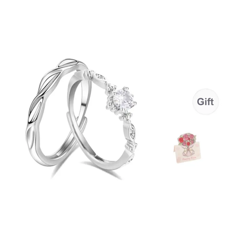 Love Jewelry Sterling Silver Rings Unisex-0