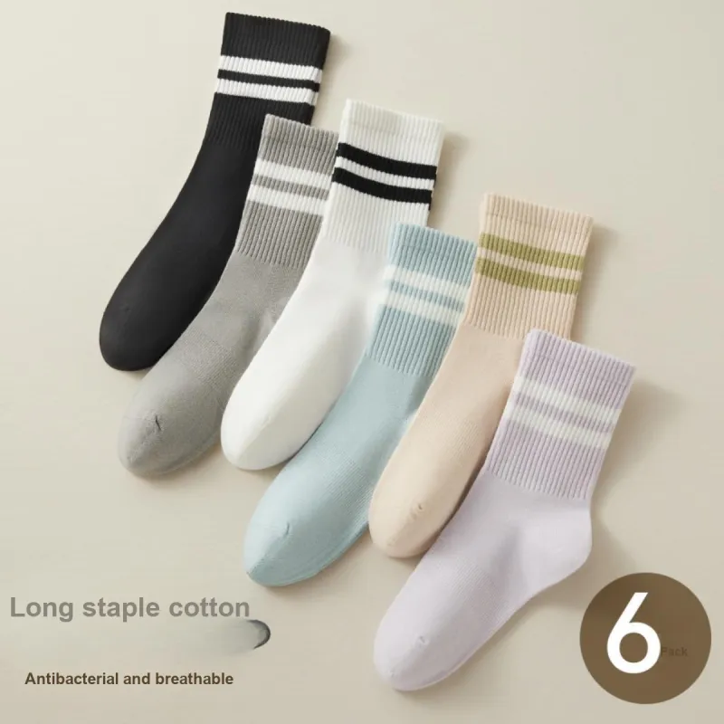 H YXIANG Mid Calf Socks Women's-8