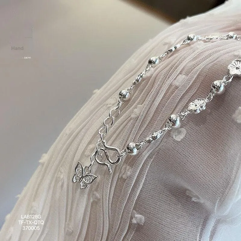 LIUXIN Sterling Silver 990 Bracelets Women's-2