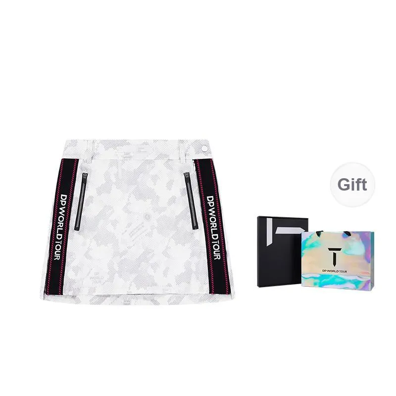 EUROPEAN TOUR Casual Short Skirts Women's Light Gray Print-0