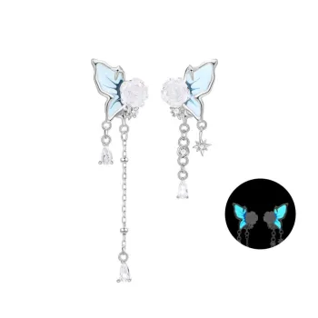 Lao Feng Xiang S925 Silver Earrings Women's