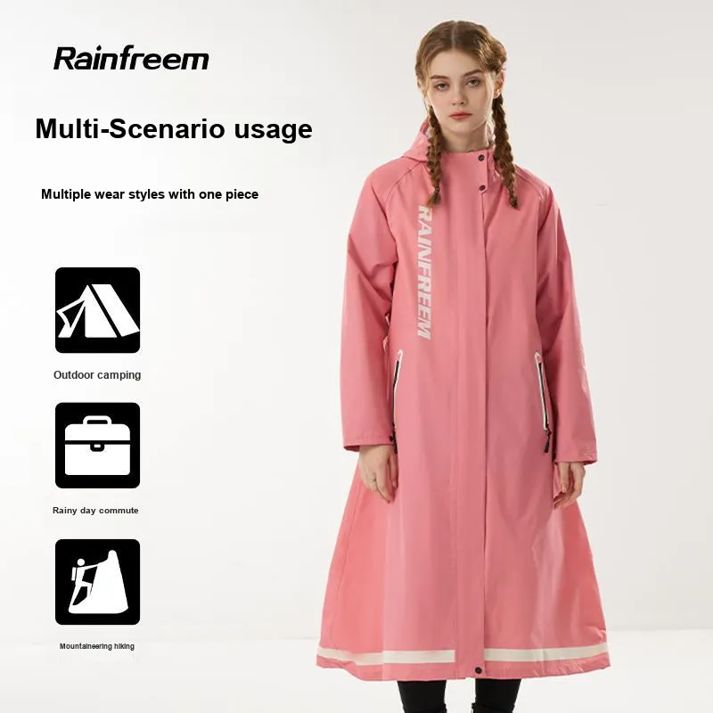 RAINFREEM Polyester Hiking And Cycling Windproof Raincoat-15