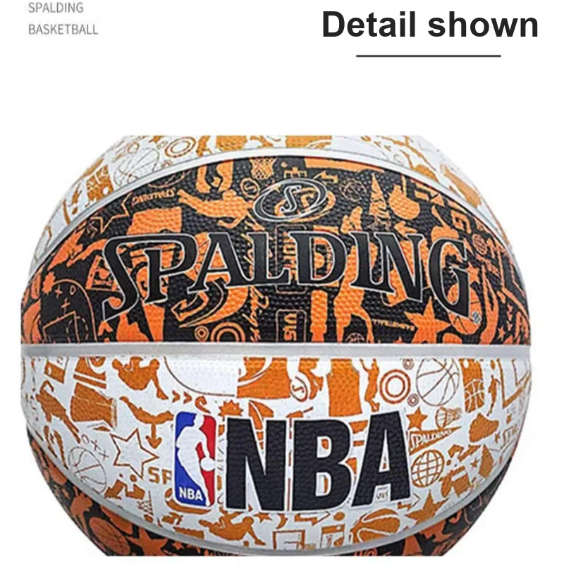 SPALDING Trend Series Rubber Basketball Orange Size 7 Training Unisex-4