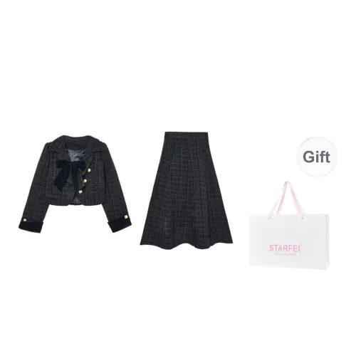 STARFEI Skirt Set Women's Black