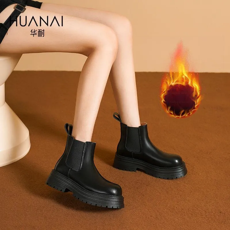 HUANAI Chelsea Boots Women's Black-10
