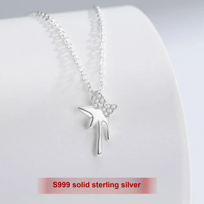MISS WEI 999 Fine Silver Necklaces Women's-1