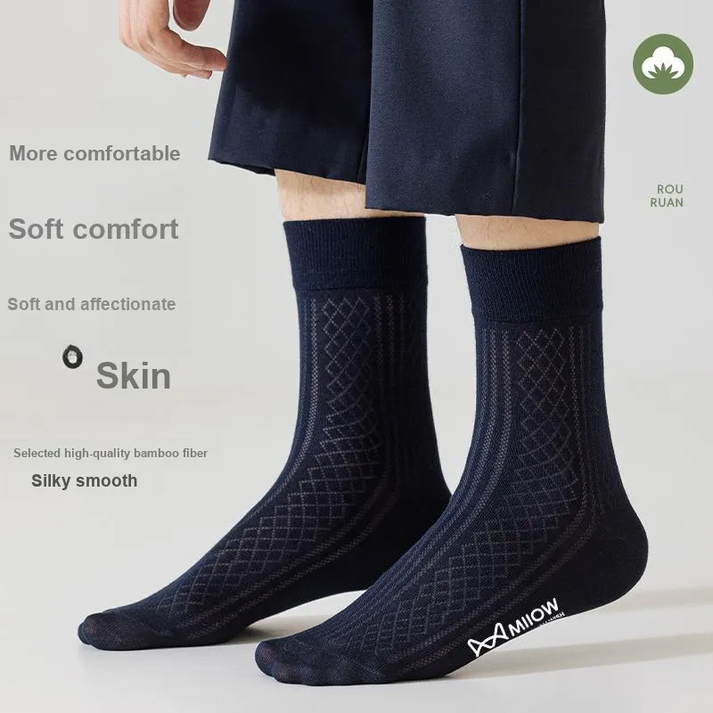 MIIOW Cool One Summer Series Mid-Calf Socks Unisex 5 Pack-2