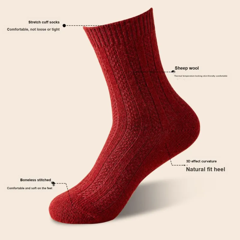 Ordifen Mid Calf Socks Women's 3 Pack-14