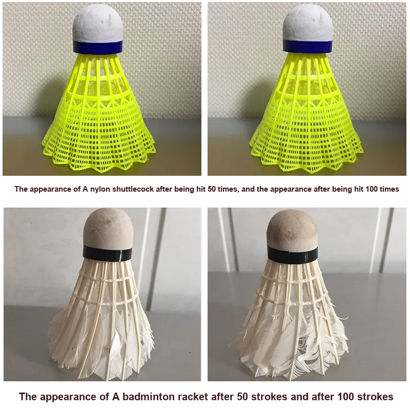 Boca Nylon Shuttlecock 12 Pack Nylon Indoor, Outdoor, All Windproof Training, Durable Plastic Badminton-18