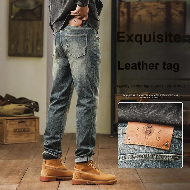 PIERRE CARDIN Jeans Men Yellow Mud Vintage-1