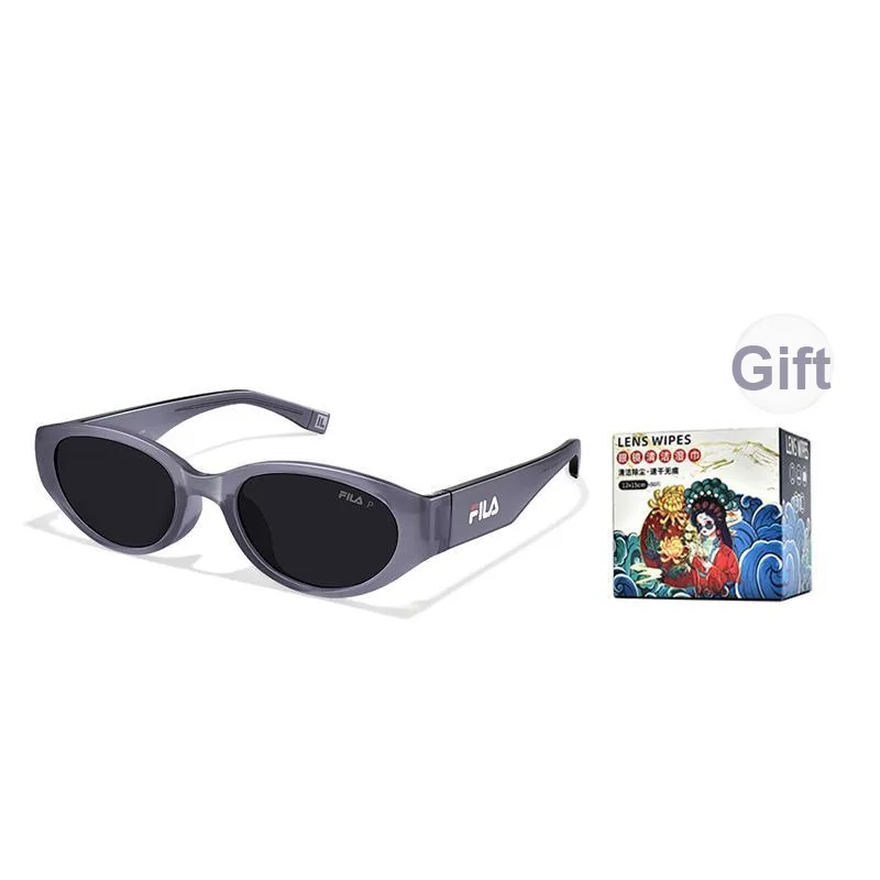 FILA Injection Molded Cat Eye Sunglasses Unisex Gray