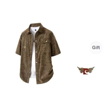 PIERRE CARDIN Shirts Men Tie Dye Mocha