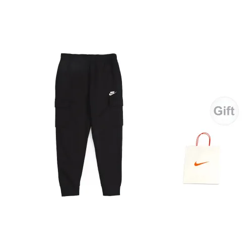 Nike Casual Pants Men Black Sports Pants+Gift Bag