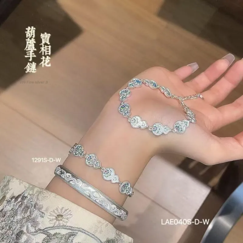 AITAO 999 Fine Silver Pure Silver Bracelets Women's-1