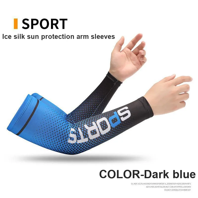 Genius Dawn Moon Riding Equipment Cycling Arm Sleeves Outdoor Indoor Unisex Ice Silk-3