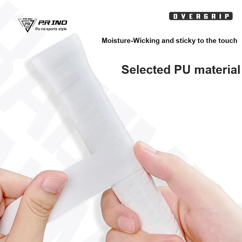 P.R IND Badminton Grip Tape Rose Red PU Thin-3