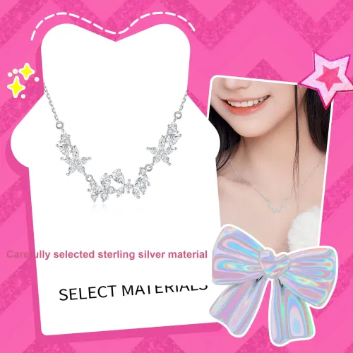 Barbie Sterling Silver Necklaces Unisex