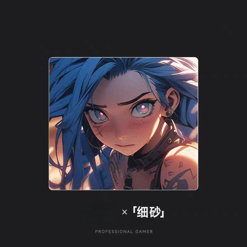 SALTOINC Good Looking Jinx Crystal Snow/Sand Mist Upgraded Resin FPS Professional Hard Esports Large Size Mouse Pads-19