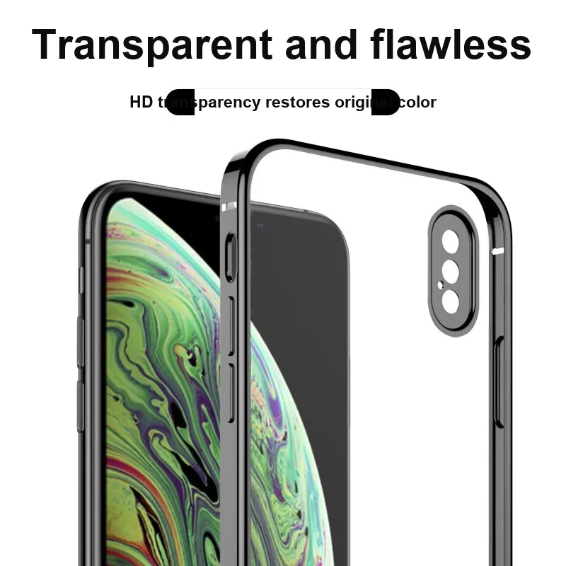 Cuttlefish Grid TPU Material Anti Fingerprint Impact Resistant Phone Cases Compatible With Apple X Minimalist-2