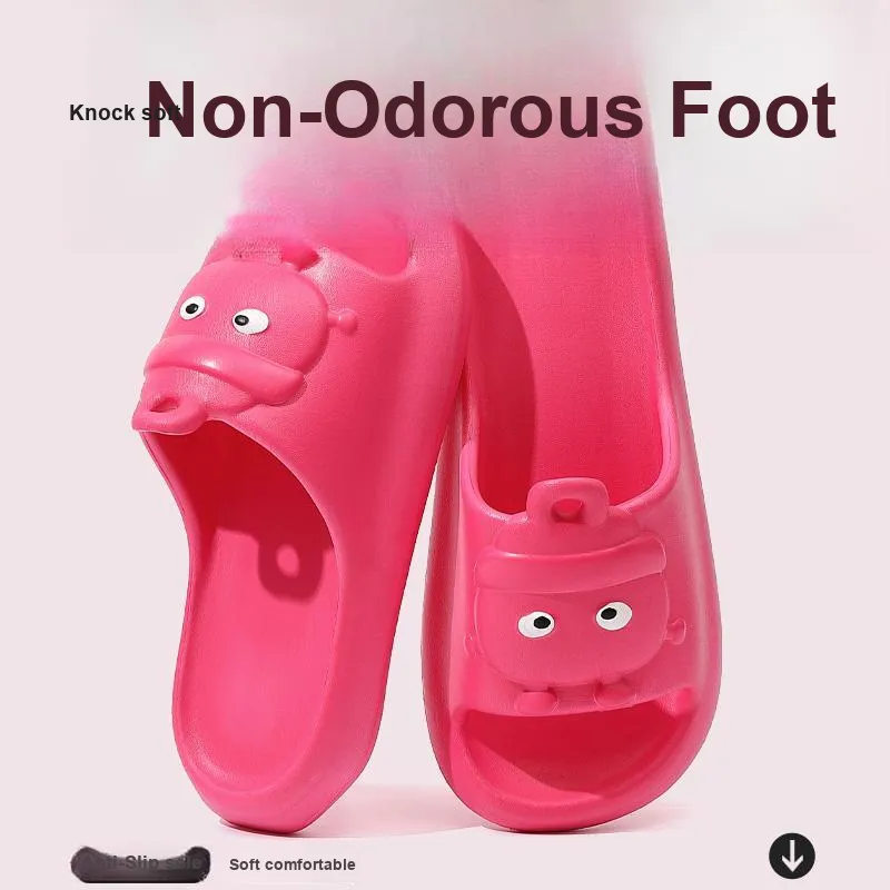 Foot Recreation Cartoon Summer Platform Home Comfortable Soft Sole 'Step in' Bathing Slippers-9