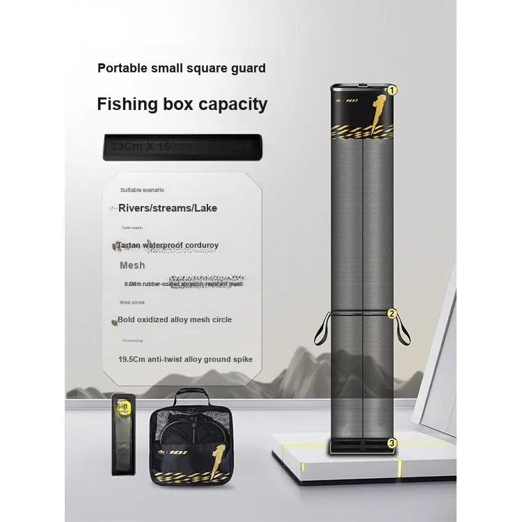 Handing Fish Guards Fishing Mesh Nylon 23cm X 1.5m Square-4