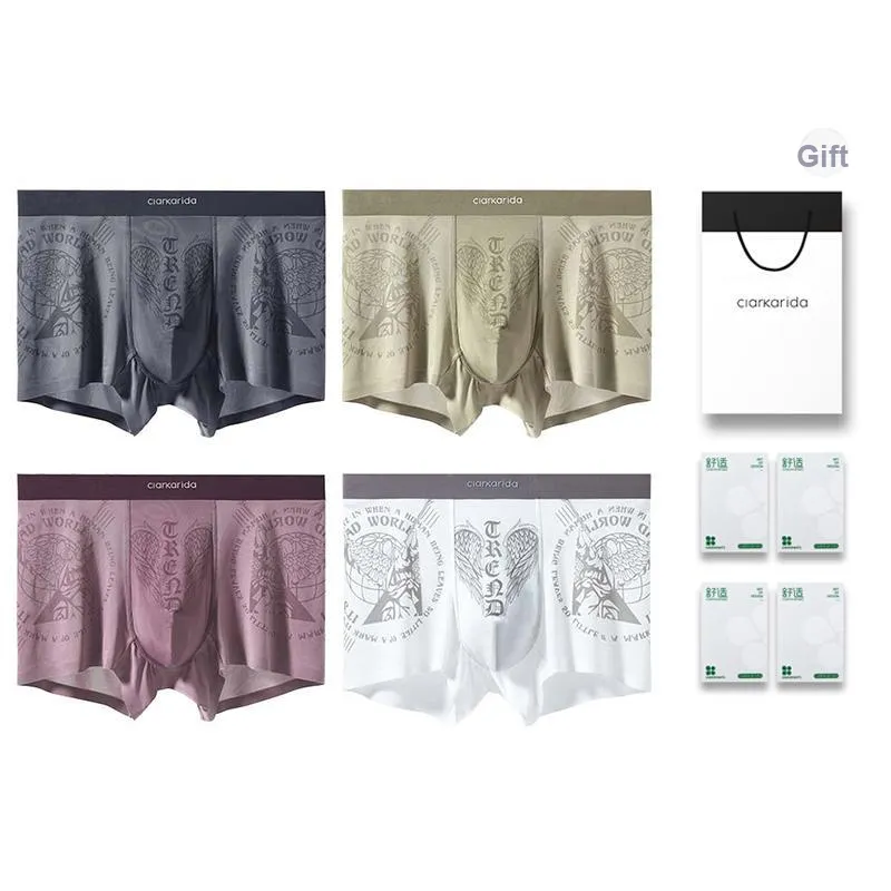 Clarkarida Underpants Men's 4 Pack Gift Box Set-10