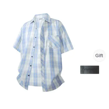 BRUMAIRE Shirt Unisex Light Blue Comes With Brooch