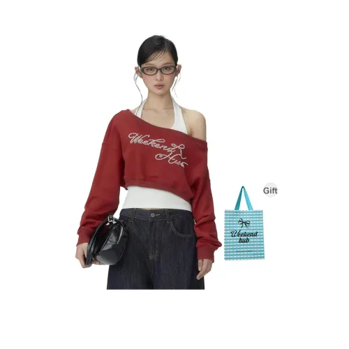 WEEKEND HUB Длинный рукав Универсальный Свободный крой Толстовка Женская