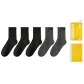 [5 Pack]3 Black+2 Dark Gray