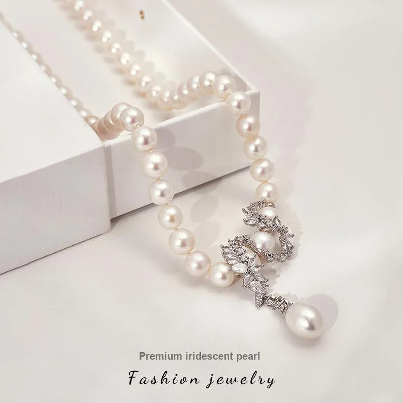 QLADY Pearl Necklaces Women's-2