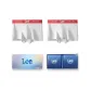 Box 2 Pack (White+White)