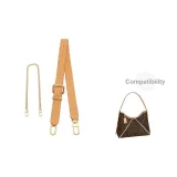(Beeswax) Vegetable Tanned Leather-[Two-Piece Set]Decorative Chain+Underarm Shoulder Strap[Medium Size]