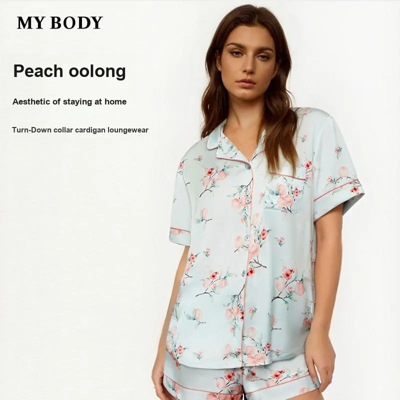 MY BODY Pajama Set Women's Peach Oolong-1